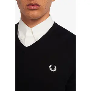 Jersey de cuello en V Fred Perry Classic image-6