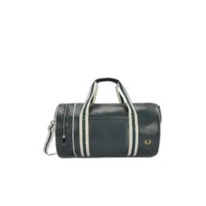 fpl7255-t11-sac-de-voyage-fred-perry-classic-barrel-vert-nuit-ecru-tu