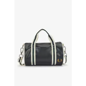 fpl9256-t11-sac-de-voyage-fred-perry-classic-mini-barrel-ecru-vert-tu