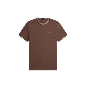fpm1588-u85-t-shirt-fred-perry-twin-tipped-carrington-road-brick-cinzento-quente