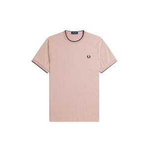 fpm1588-u89-t-shirt-fred-perry-twin-tipped-rosa-escuro-rosa-po-preto