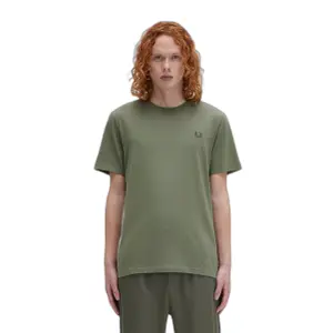 fpm1600-w49-t-shirt-fred-perry-vert-laurel-wreath-vert-nuit