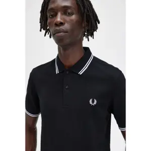 Polo shirt with double piping Fred Perry image-5