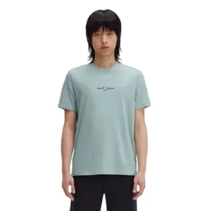 fpm4580-x06-t-shirt-brode-fred-perry-bleu-argente