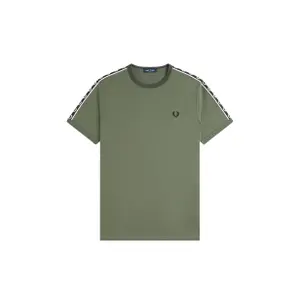 fpm4613-z50-t-shirt-fred-perry-contrast-tape-ringer-grun