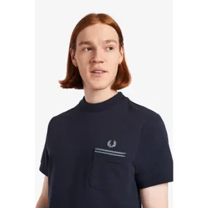 T-shirt with jersey pockets Fred Perry Loopback image-2