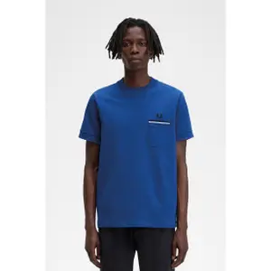 T-shirt with jersey pockets Fred Perry Loopback image-1
