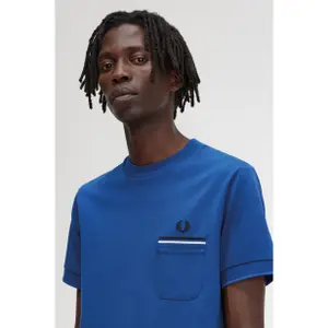 T-shirt with jersey pockets Fred Perry Loopback image-5