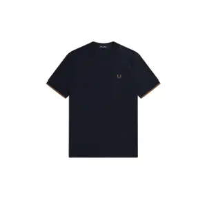 Piqué T-shirt with edged sleeves Fred Perry image-0