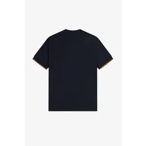 Piqué T-shirt with edged sleeves Fred Perry image-1