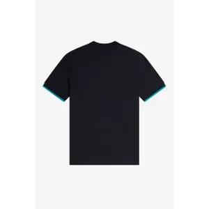 Piqué T-shirt with edged sleeves Fred Perry image-4
