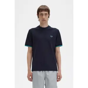 Piqué T-shirt with edged sleeves Fred Perry image-1