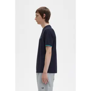 Piqué T-shirt with edged sleeves Fred Perry image-3