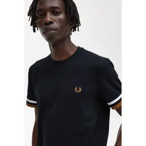 Piqué T-shirt with thick piping Fred Perry image-4