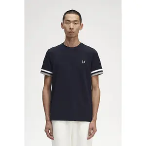 Piqué T-shirt with thick piping Fred Perry image-2