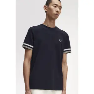 Piqué T-shirt with thick piping Fred Perry image-5