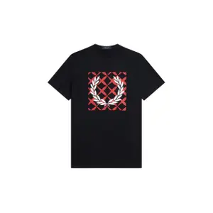 T-shirt Fred Perry Cross Stitch Printed image-0