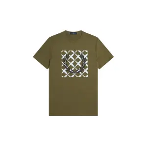 T-shirt Fred Perry Cross Stitch Printed image-0