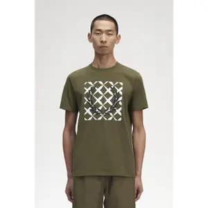 T-shirt Fred Perry Cross Stitch Printed image-1