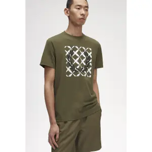 T-shirt Fred Perry Cross Stitch Printed image-3