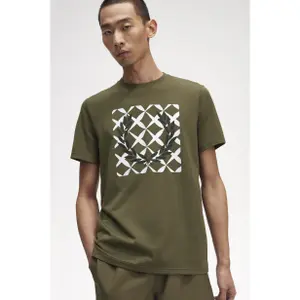 T-shirt Fred Perry Cross Stitch Printed image-2