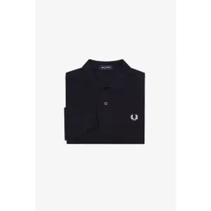 Einfarbiges Poloshirt mit langen Ärmeln Fred Perry image-1
