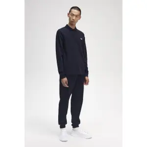 Einfarbiges Poloshirt mit langen Ärmeln Fred Perry image-4
