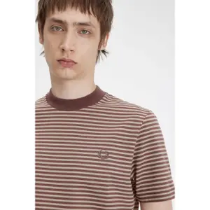 T-shirt Fred Perry Fine Stripe Heavy Weight image-5