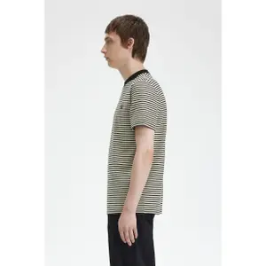 T-shirt Fred Perry Fine Stripe Heavy Weight image-3
