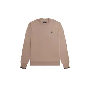 fpm7535-v05-sweatshirt-col-rond-fred-perry-rose-fonce-noir