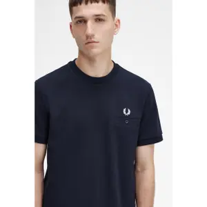 Piqué T-shirt with pocket Fred Perry image-4
