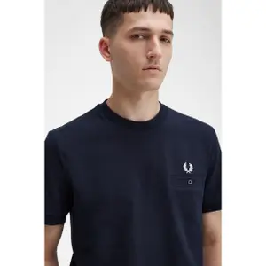 Piqué T-shirt with pocket Fred Perry image-6