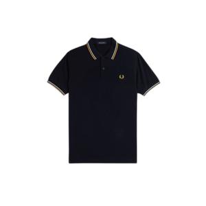 fpmm3600-w53-polo-double-lisere-fred-perry-w53-navy-ecru-honeycomb