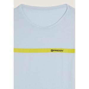 Shirt with contrasting band and logo Freddy image-2