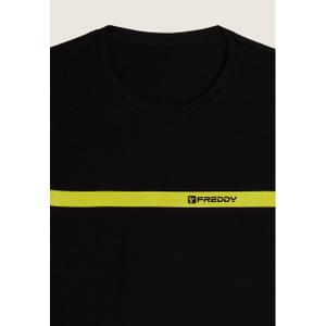 Shirt with contrasting band and logo Freddy image-2