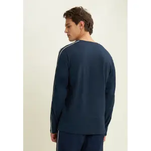 T-shirt με χρωματιστές ραφές, μακριά μανίκια Freddy image-4
