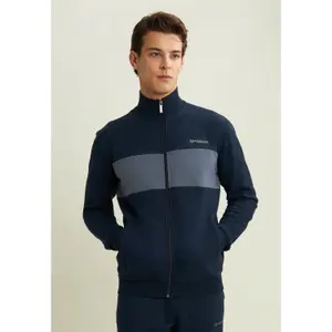 Reißverschluss-Sweatshirt mit kontrastierendem Streifen auf der Brust Freddy image-3