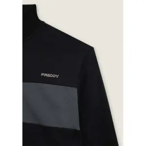 Reißverschluss-Sweatshirt mit kontrastierendem Streifen auf der Brust Freddy image-2