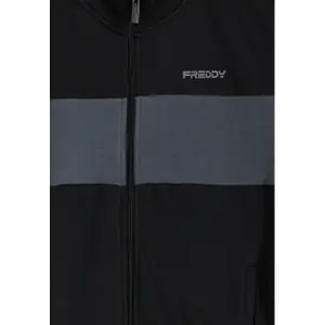 Reißverschluss-Sweatshirt mit kontrastierendem Streifen auf der Brust Freddy image-2