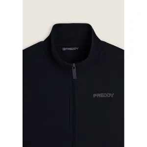 Stehkragen Zip-Hoodie mit Paspeltaschen Freddy image-2