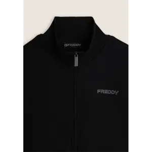 Stehkragen Zip-Hoodie mit Paspeltaschen Freddy image-2