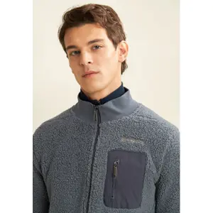 Sherpa-Fleece-Zip-Hoodie mit Stehkragen Freddy image-5