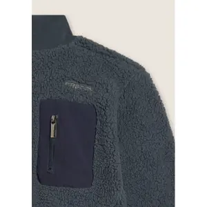 Sherpa-Fleece-Zip-Hoodie mit Stehkragen Freddy image-6