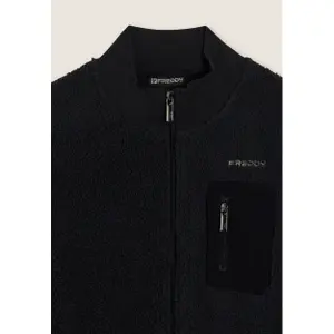 Sherpa-Fleece-Zip-Hoodie mit Stehkragen Freddy image-2