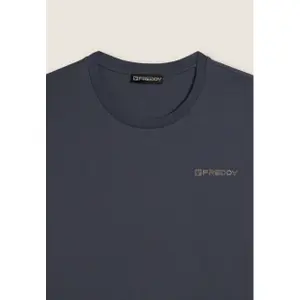 T-shirt με λογότυπο στην καρδιά, μακριά μανίκια Freddy image-6