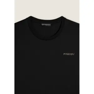 T-shirt με λογότυπο στην καρδιά, μακριά μανίκια Freddy image-2