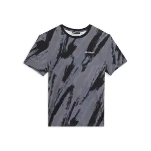 T-shirt με εκτύπωση και εφέ πινελιάς από βαμβάκι Freddy image-0