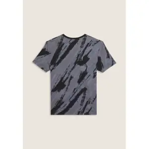 T-shirt με εκτύπωση και εφέ πινελιάς από βαμβάκι Freddy image-1