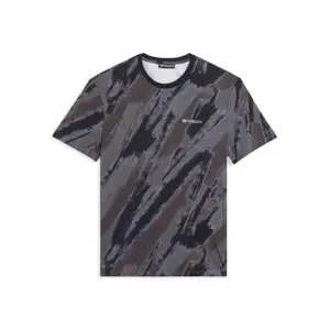 T-shirt με εκτύπωση και εφέ πινελιάς από βαμβάκι Freddy image-0