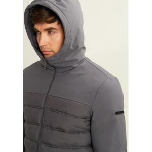 Dlouhá bunda s kapucí a hladkými panely Freddy image-5